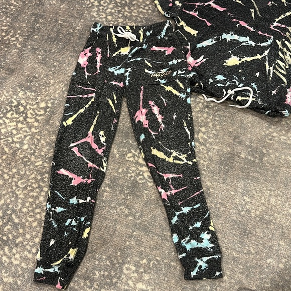 JUSTICE SOFT HOODIE JOGGER SET KIDS 7/8 - Picture 3 of 12